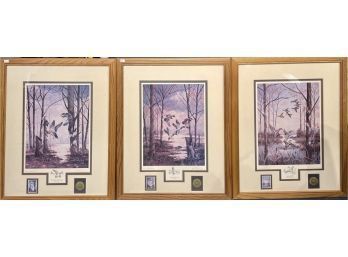 Three commemorative sporting prints
