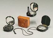 Three compasses: two K&E, Brun
