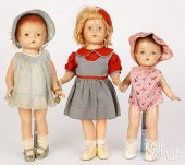 THREE COMPOSITION DOLLSThree c