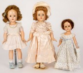 THREE COMPOSITION DOLLSThree c