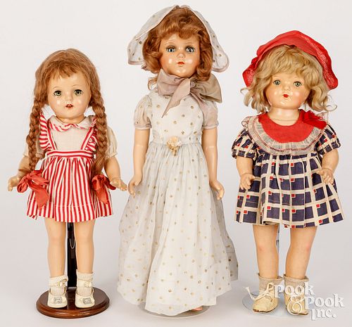 THREE COMPOSITION DOLLSThree