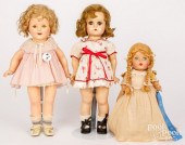 THREE COMPOSITION DOLLSThree c