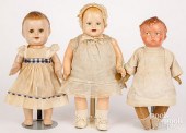 THREE COMPOSITION DOLLSThree c