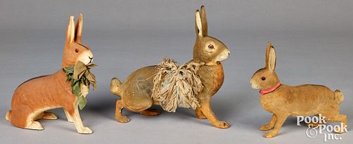 THREE COMPOSITION EASTER RABBIT