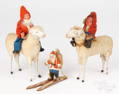 THREE COMPOSITION SANTA FIGURE