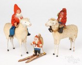 THREE COMPOSITION SANTA FIGURE