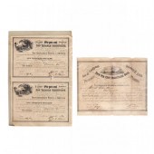 THREE CONFEDERATE BONDS ON TWO