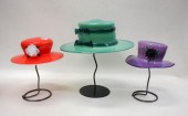 THREE CONTEMPORARY ART GLASS L