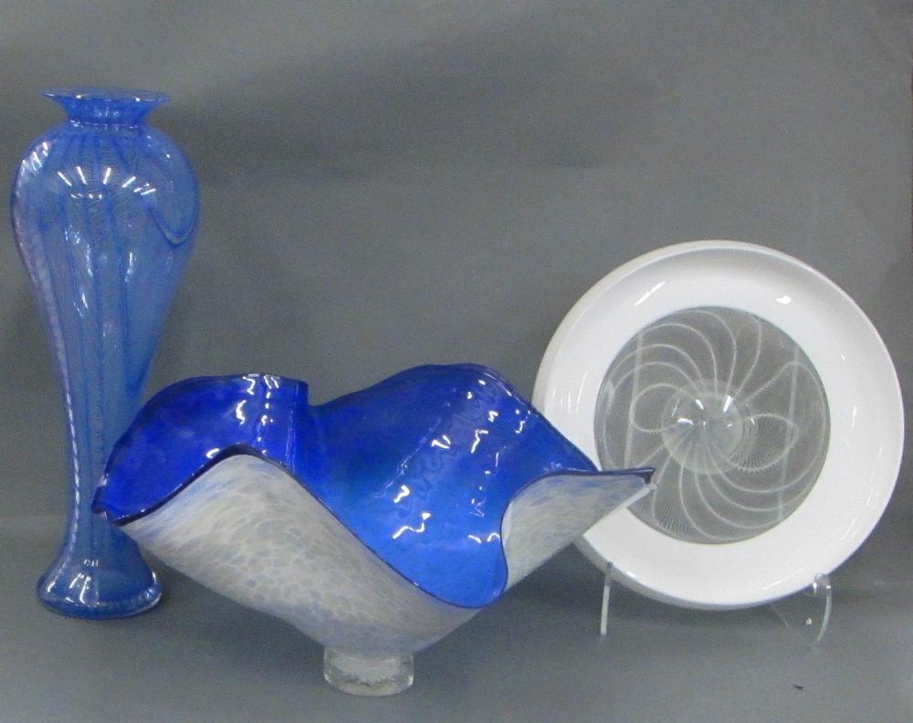 THREE CONTEMPORARY ART GLASS