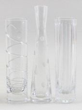 THREE CONTEMPORARY BACCARAT CR