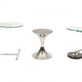 Three Contemporary Chrome and
