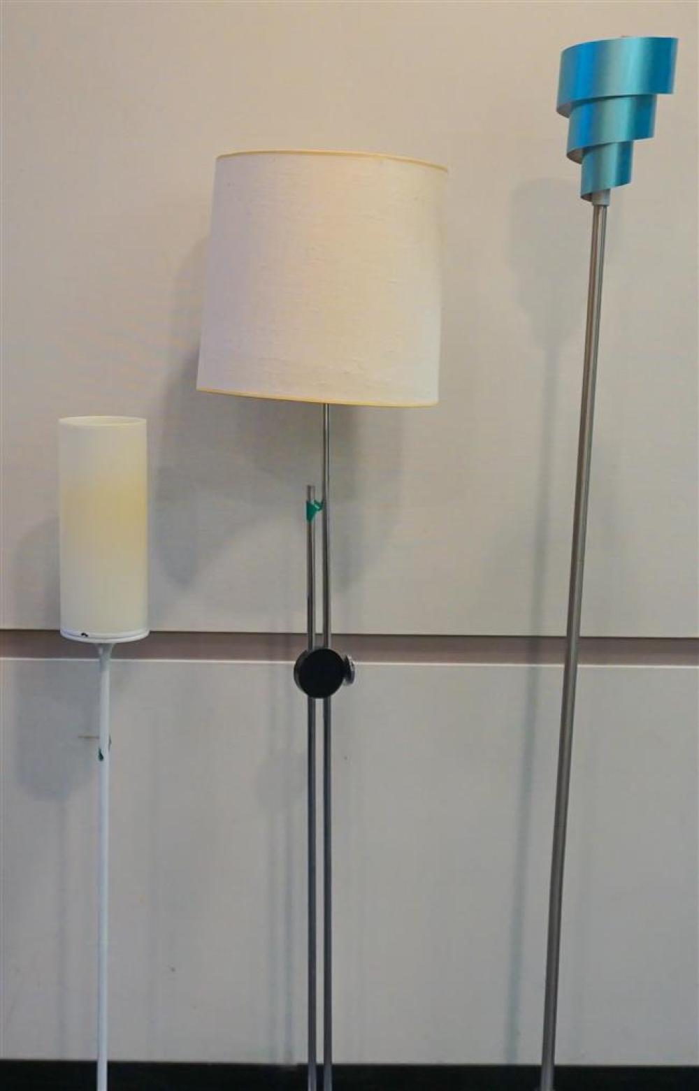 THREE CONTEMPORARY FLOOR LAMPSThree