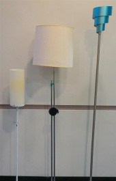 THREE CONTEMPORARY FLOOR LAMPS