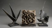 THREE CONTEMPORARY IRON BRUTAL