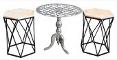 THREE CONTEMPORARY SIDE TABLES