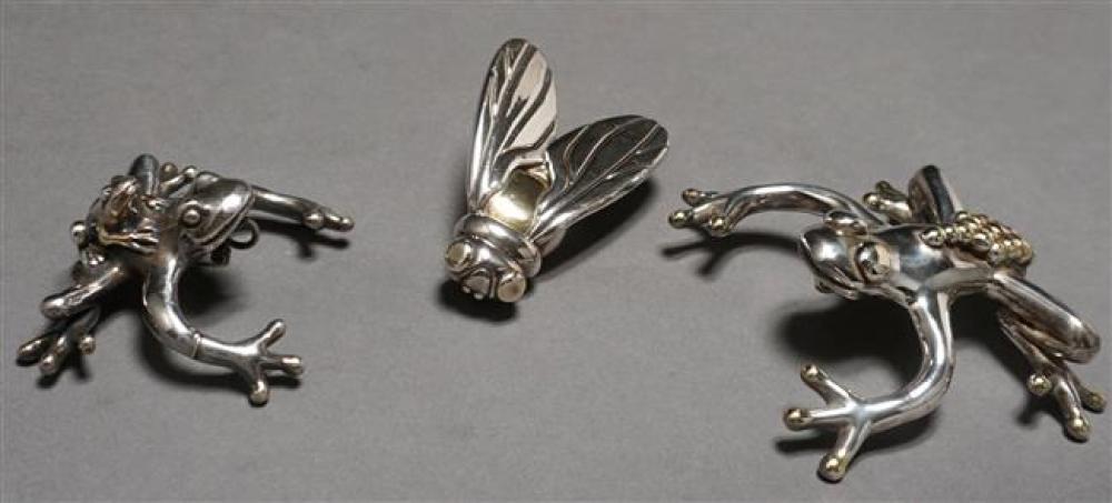 THREE CONTEMPORARY STERLING