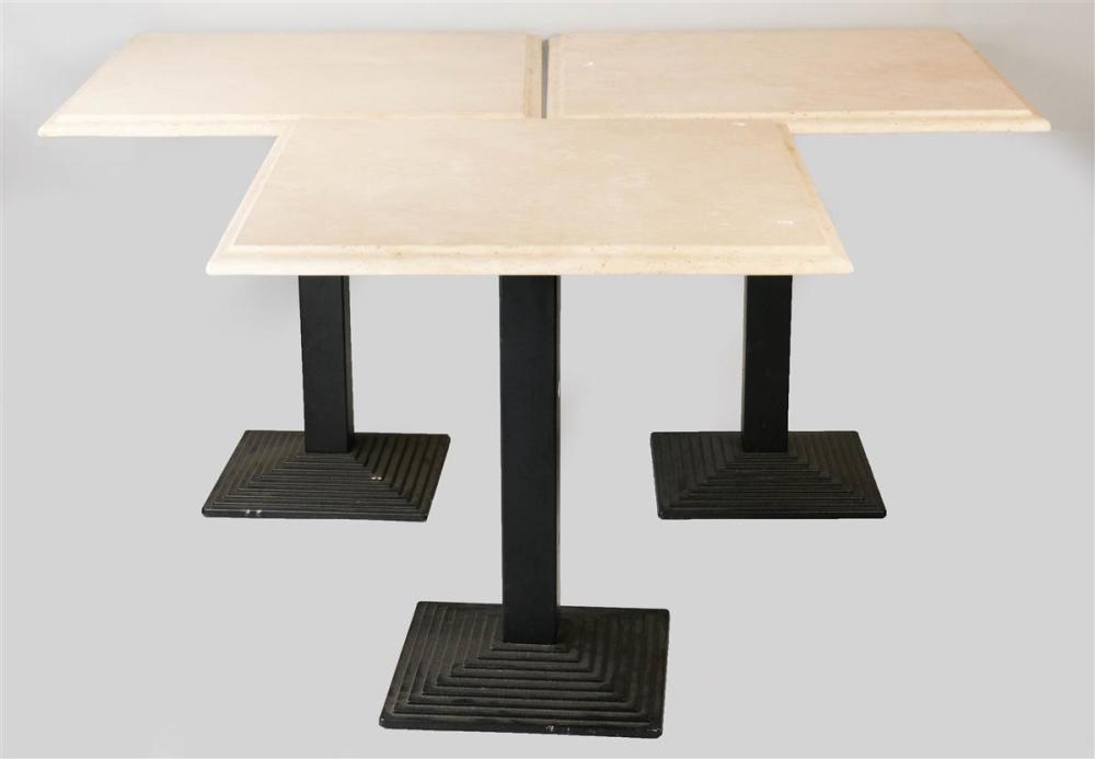 THREE CONTEMPORARY TRAVERTINE