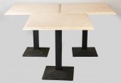 THREE CONTEMPORARY TRAVERTINE