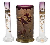 THREE CONTINENTAL AMETHYST AND
