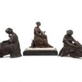 Three Continental Bronze Figur
