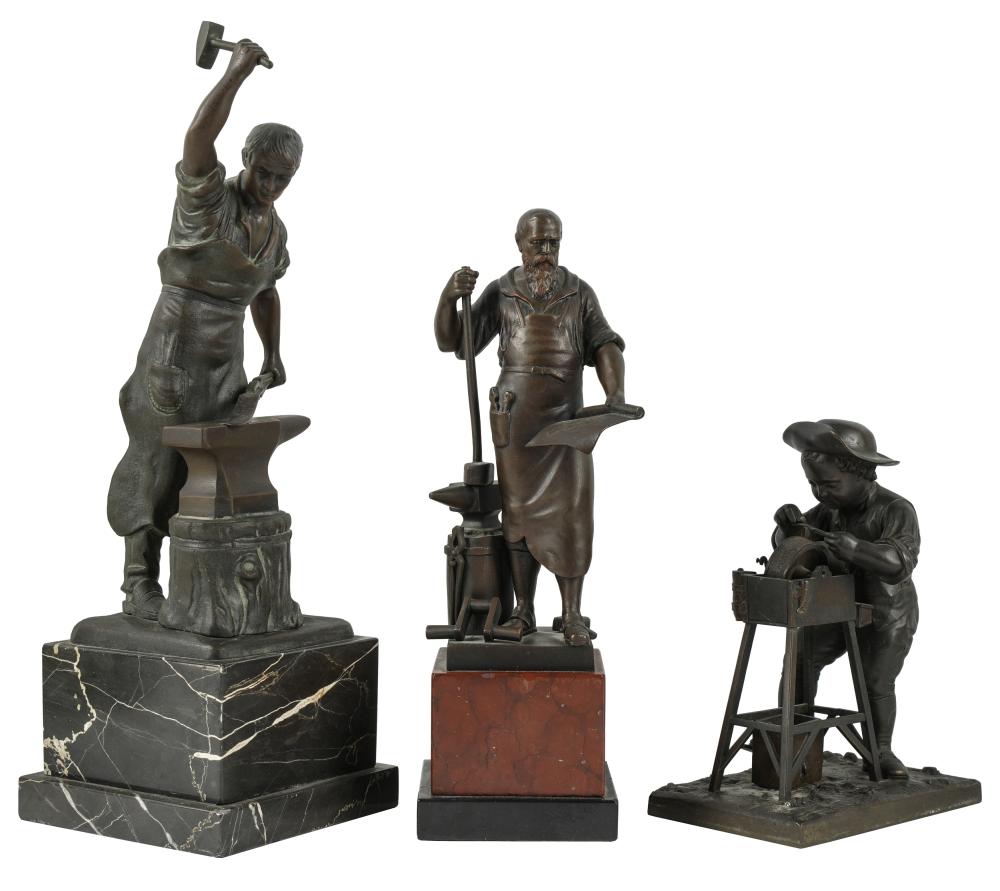 THREE CONTINENTAL BRONZE