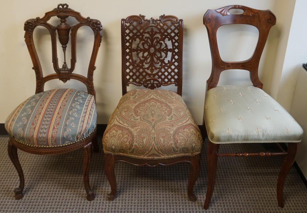 THREE CONTINENTAL CARVED