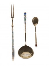 THREE CONTINENTAL ENAMELED SIL