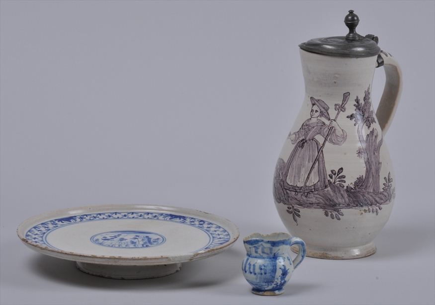 THREE CONTINENTAL FAIENCE WARES