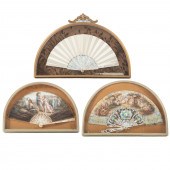 THREE CONTINENTAL FRAMED HAND