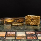 THREE CONTINENTAL GILT-METAL T