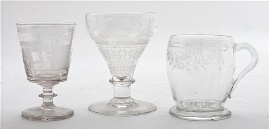 * Three Continental Glass
