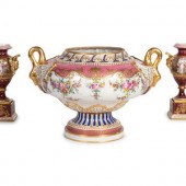 Three Continental Porcelain Ar