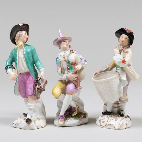 THREE CONTINENTAL PORCELAIN