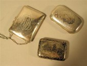 Three Continental silver cases