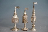 THREE CONTINENTAL SILVER JUDAI