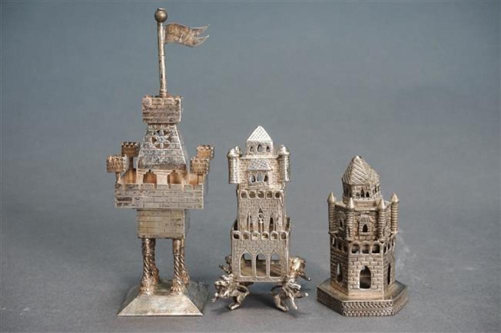 THREE CONTINENTAL SILVER JUDAICA