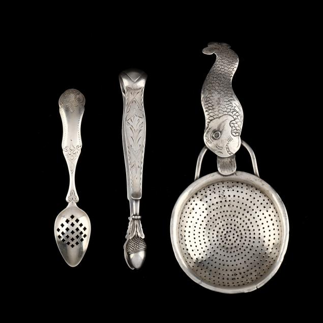 THREE CONTINENTAL SILVER TABLE