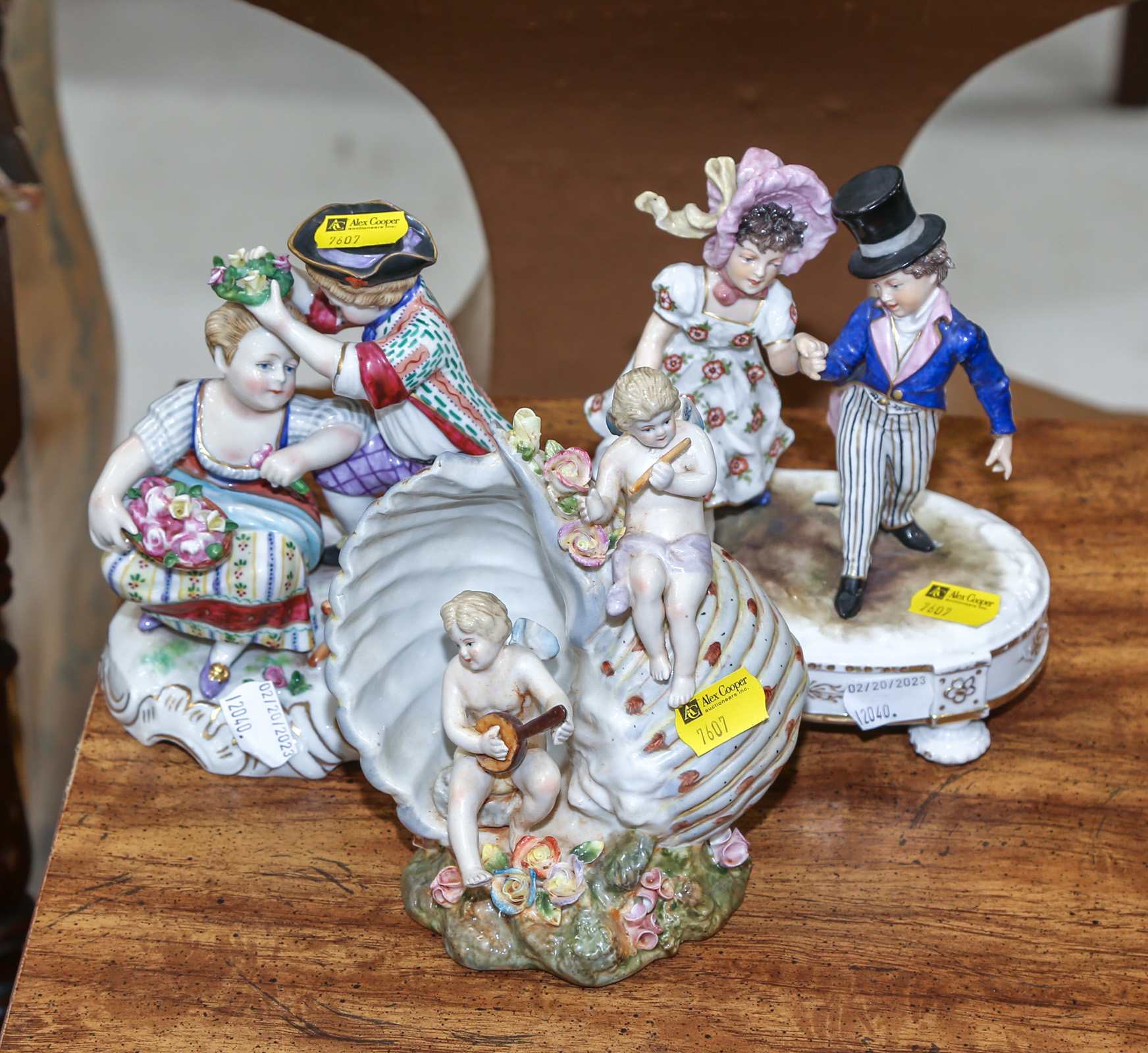 THREE CONTINENTAL STYLE FIGURAL