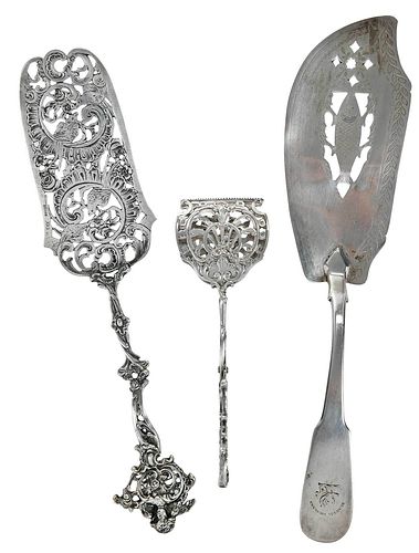 THREE CONTINENTAL/ENGLISH SERVING