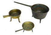 THREE COOKING POTS, 17TH / 18T