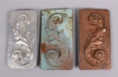 THREE COPPER AND TIN ARCHITECT