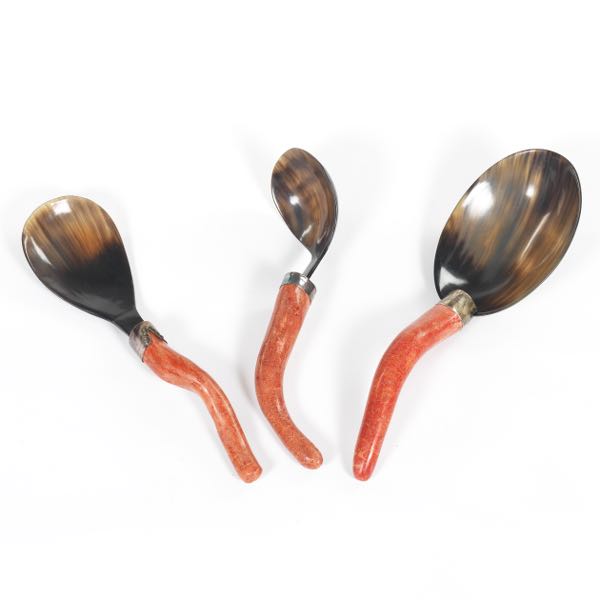 THREE CORAL, STERLING AND HORN