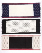 THREE COTTON IKAT SHAWLS, INDI