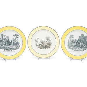 Three Creil Faience