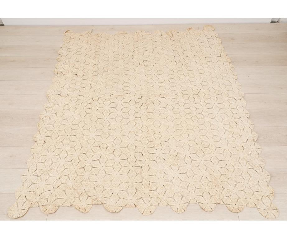 Three crochet coverlets, 19/20th