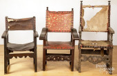 THREE CROMWELLIAN ARMCHAIRS, 1