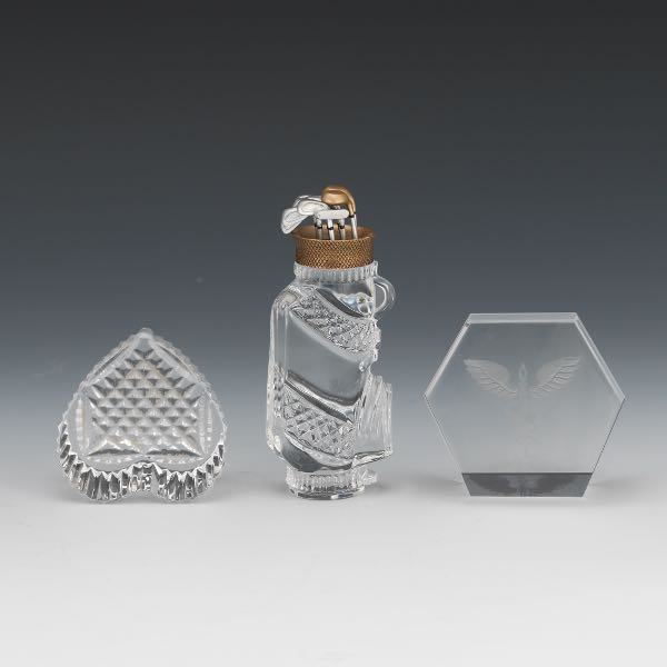 THREE CRYSTAL GLASS PAPER