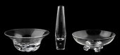 THREE CRYSTAL OBJECTS, ORREFOR
