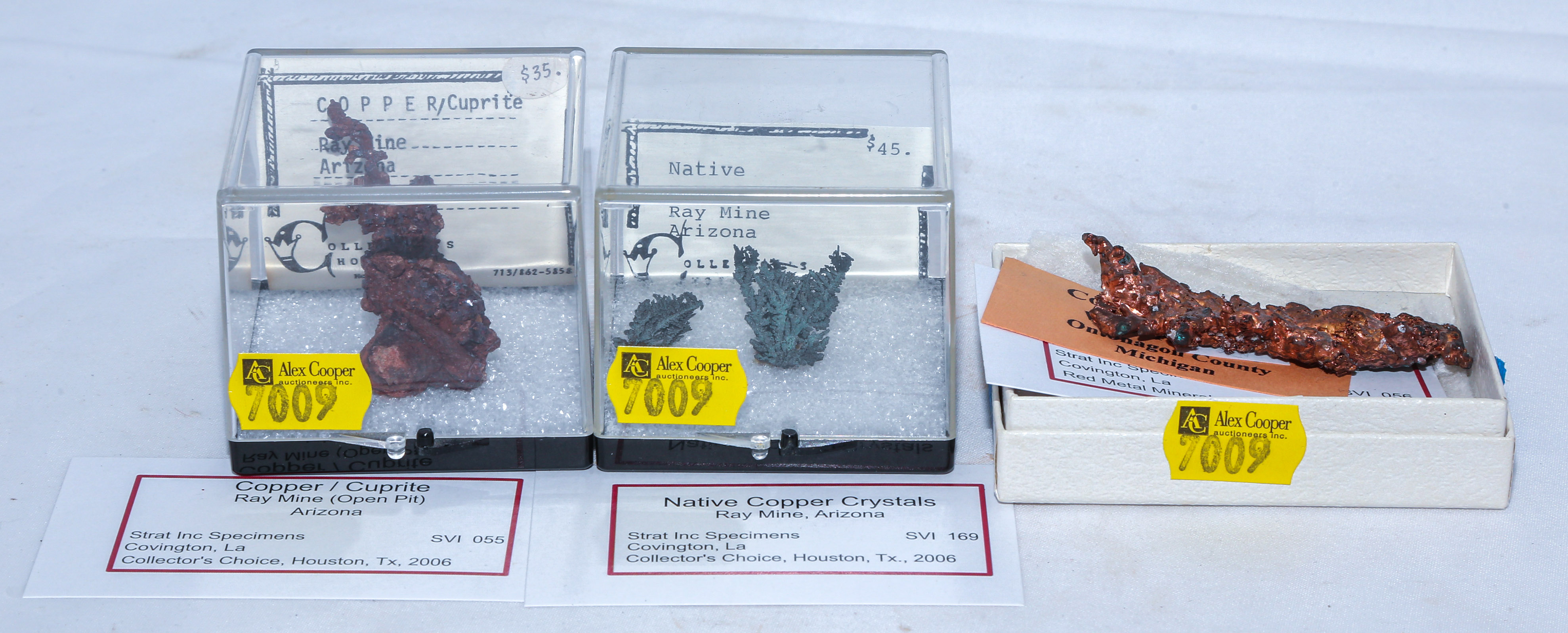 THREE CRYSTALLINE COPPER