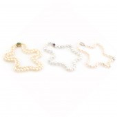 THREE CULTURED PEARL, GEMSTONE